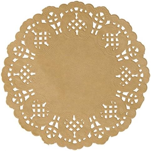 200 Stück Runde Spitzendeckchen Weiß - 4 Größen Für Kuchen & Desserts