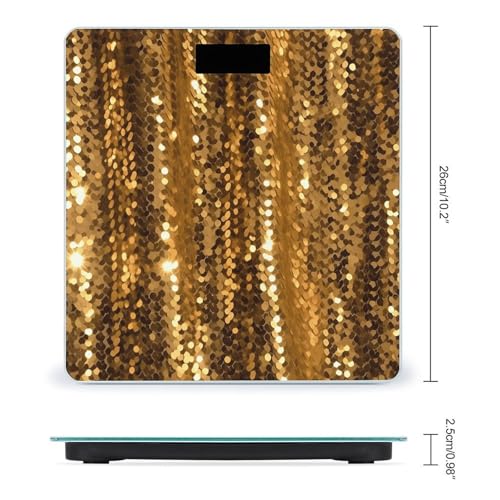 Báscula digital de baño con pantalla LCD y cinta medidora miniatura 2
