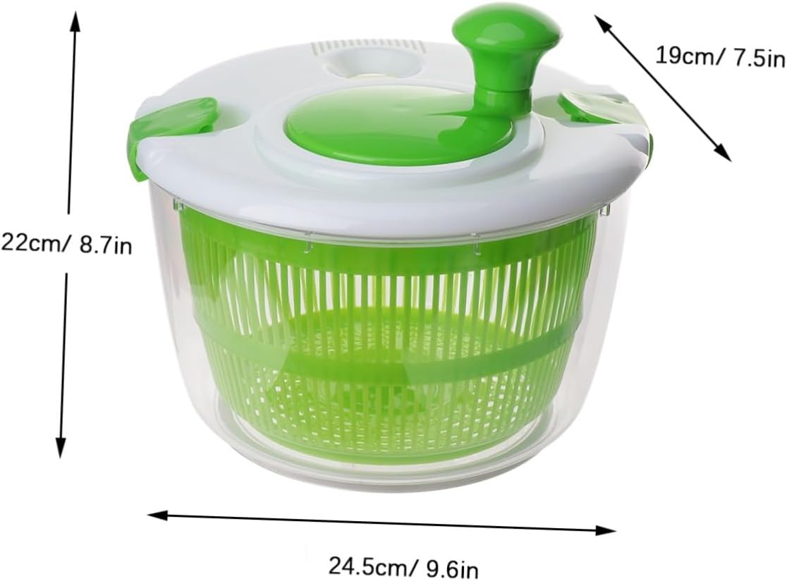 Manual Salad Dehydrator Vegetable Dryer Drain Basket Easy to Wash Dry Fruits Veggies for Salads Snacks