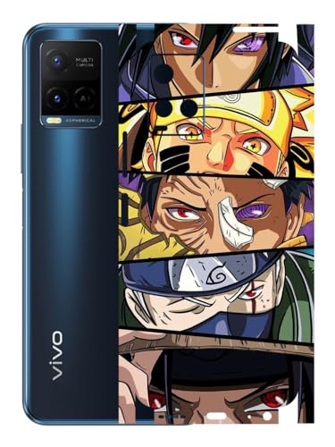 Image of AtOdds - VIVO Y33T Mobile Back Skin Sticker - Lamination - Rear Screen Guard Protector Film Wrap (Coverage - Back+Camera+Sides) (Design - Anime 38)