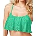 Kenneth Cole Reaction Women's Suns Out Crochet Buns Flounce Bikini Top