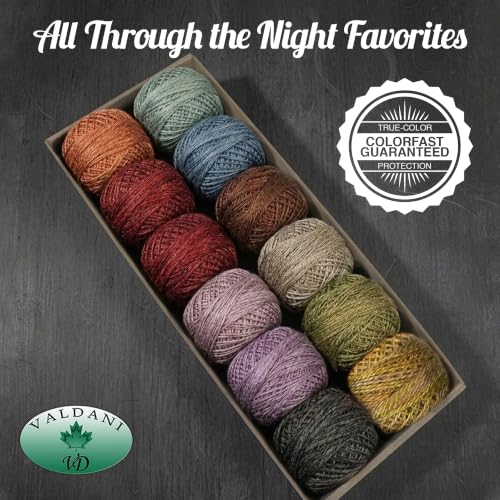 Image of Valdani Pearl Cotton Sz 8 | All Through the Night Favorites | 74 Yds /Ball
