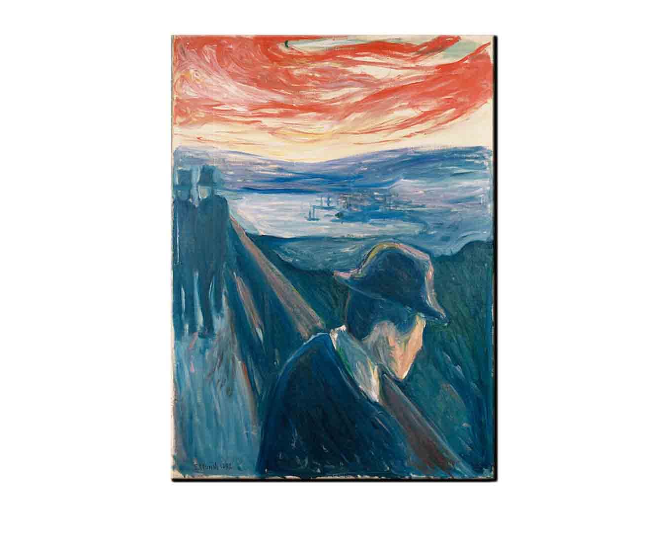 Edvard Munch-Despair 1892 Canvas Wall Art Poster Woondecoratie Edvard Munch-Despair 1892 Canvas Wall Art Poster Woondecoratie