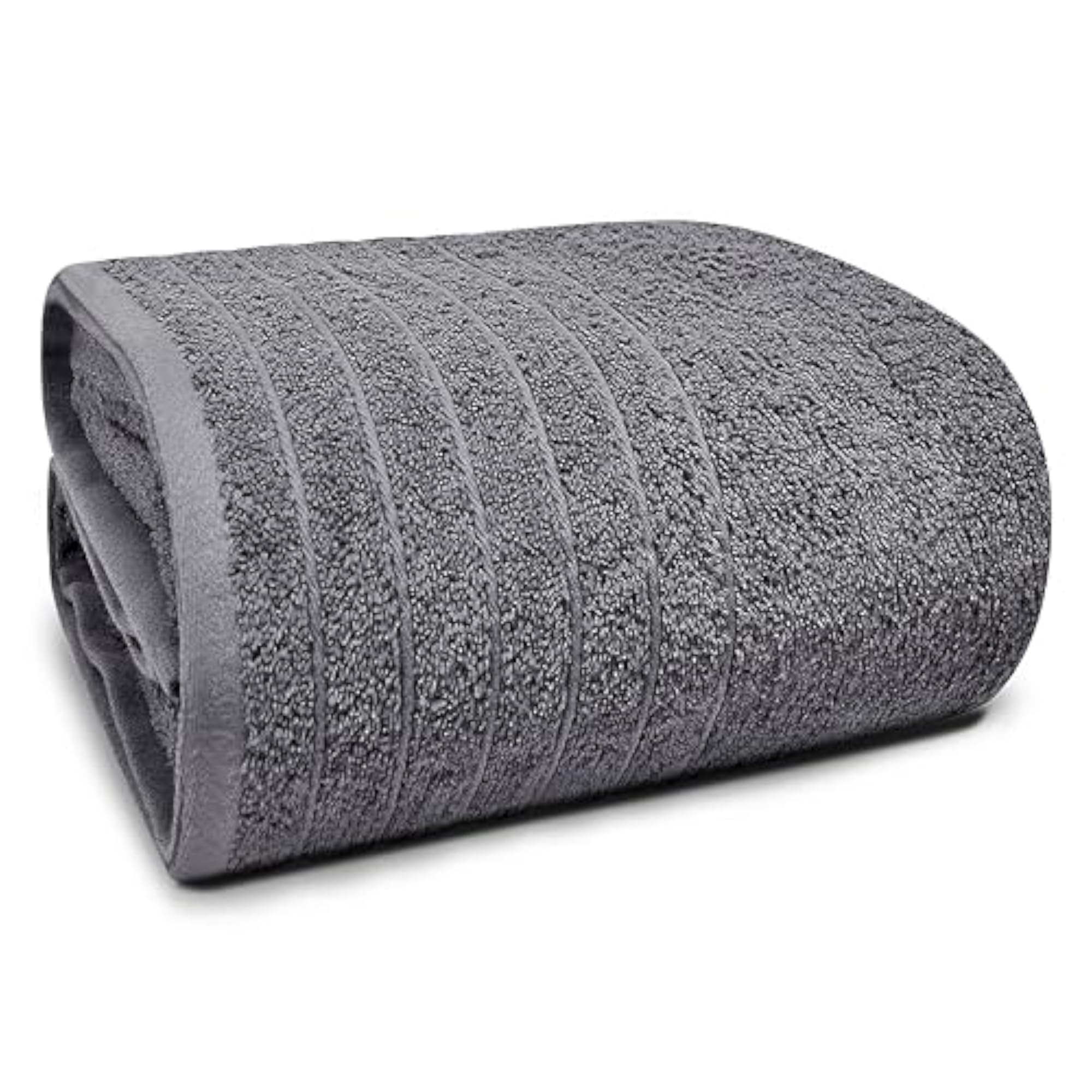 2 Piece Extra Large Bath Sheets, Cool Grey