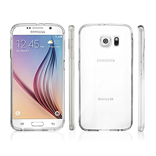Case Army Galaxy S6 | Sm-G920 Clear Cover Case [Solid] Scratch-Resistant Clear Case For Samsung Galaxy S6 | Sm-G920 [2015] Hard Shell Back Soft Sides Silicone Crystal Clear Cover With Tpu Bumper #TOP8