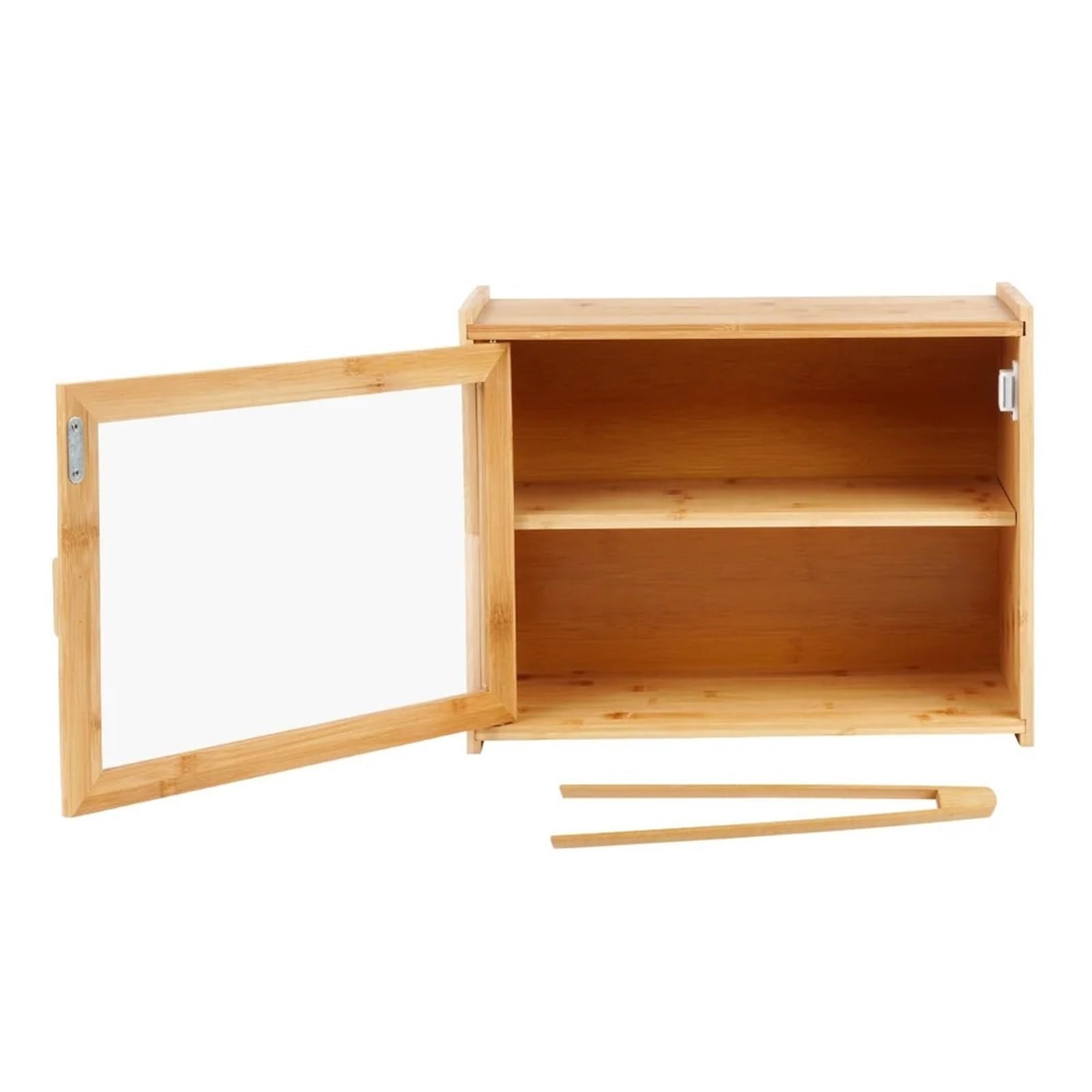 Chlebek Bambusowy Ze Szczypcami 40x20x31 Cm Przechowywanie Z łAtwym DostęPem