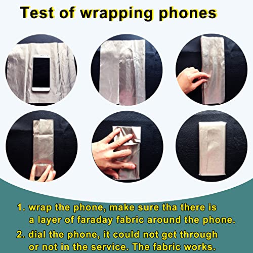 Faraday Fabric, Conductive Fabric Copper Nickel Faraday Fabric Conductive 2 Meters (43IN * 79IN) (2 Meters)