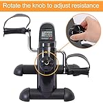 Pedal Exerciser Under Desk Bike Mini Exercise Bike for Leg and Arm Cycling Exercise Portable Peddler with LCD Display - Image 4