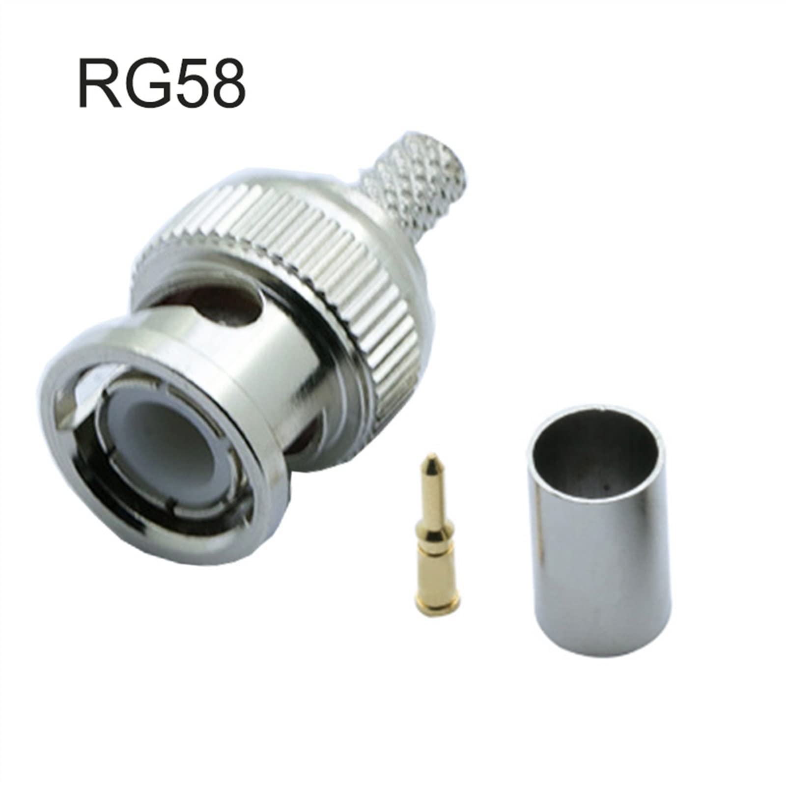 Męskie złącze zaciskowe do systemów żeńskie złącze złącze B N C RG58/RG59/RG6 10 szt. (RG59)