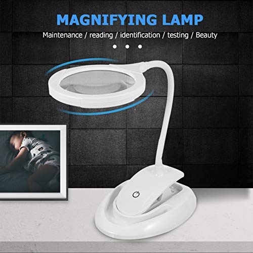 ULTECHNOVO LED Lupa Desktop 15 LED Óculos Lupa Lupa Lâmpada LED para Leitura de Inspeção Jóias