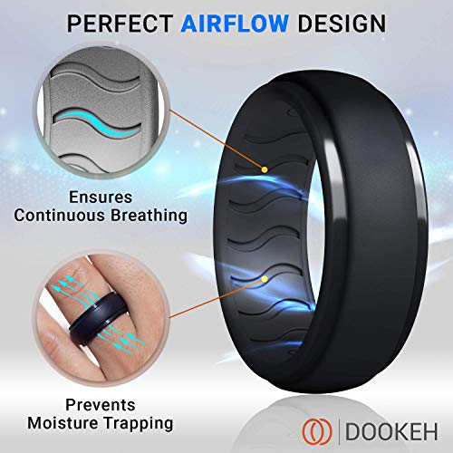 Image of Mens Silicone Wedding Band - Rubber Wedding Rings, Silicone Wedding Band