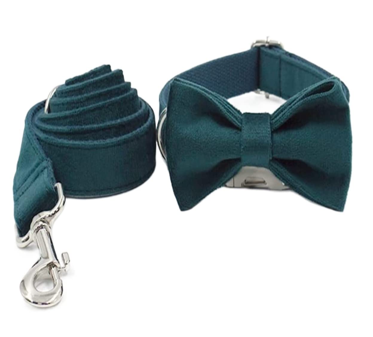 Correa Perro Collar Ajustable para Mascotas con Correa para Juego de Collar y Correa para Perros Correa Perro Suave(37-60cm)