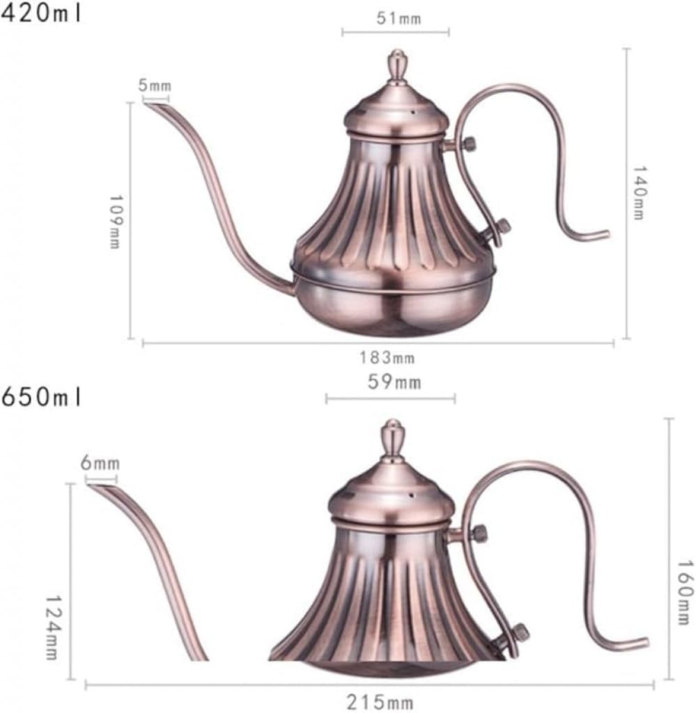 Xiraivkeハンドヘルドコーヒーマシン ドリップ式コーヒーメーカー ステンレススチール本体・ファインマウスポット 家庭・キャンプ