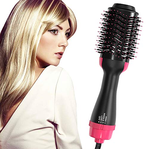 One 4-1 Step Hair Dryer & Volumizer Hair Dryer Brush Blow Dryer Brush, Ceramic Hot Air Brush Styler and Dryer Negative Ion Air Hair Brush