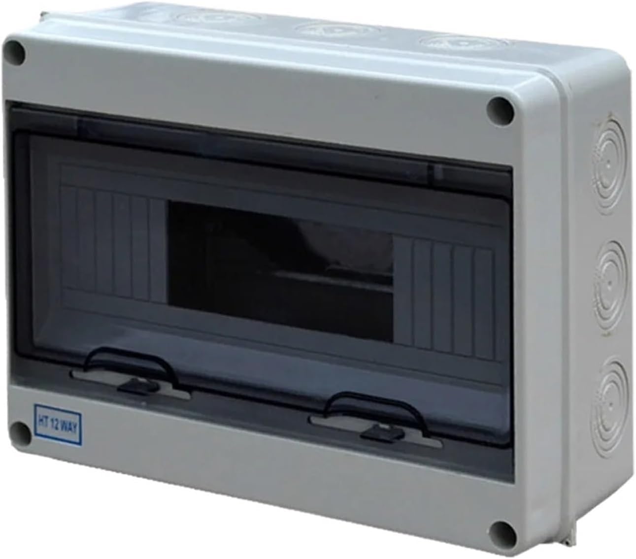 12Way IP66 Waterproof and Moistureproof Distribution Box for Circuit Breakers Indoor on The Wall(with Big Busbar)