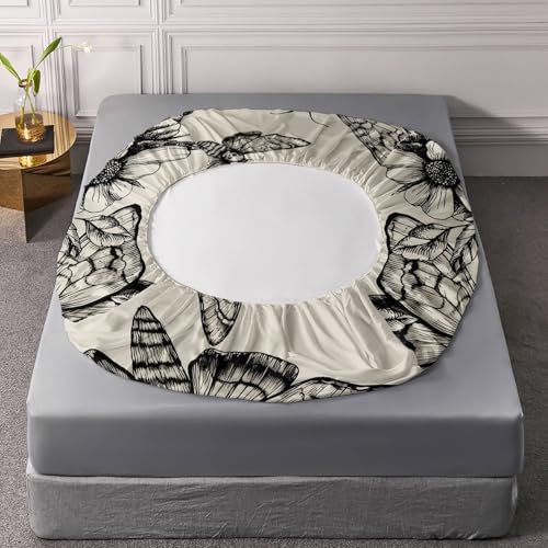 Parure de lit papillon de mort 1 personne drap housse 2 taies - 7