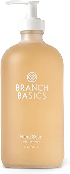 Branch Basics Gel Hand Soap – 16oz Bottle | Plant & Mineral-Based Formula with Aloe, Chamomile & Meadowfoam Oil | Nourishing, Fragrance-Free & Gentle on Sensitive Skin