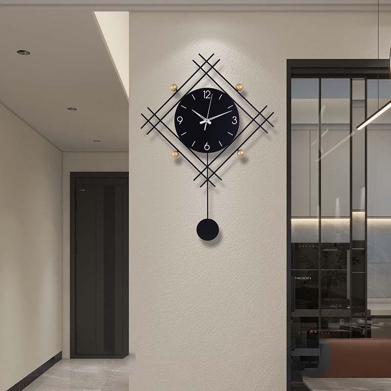 Horloge murale silencieuse idéale pour décorer le salon familial - 4