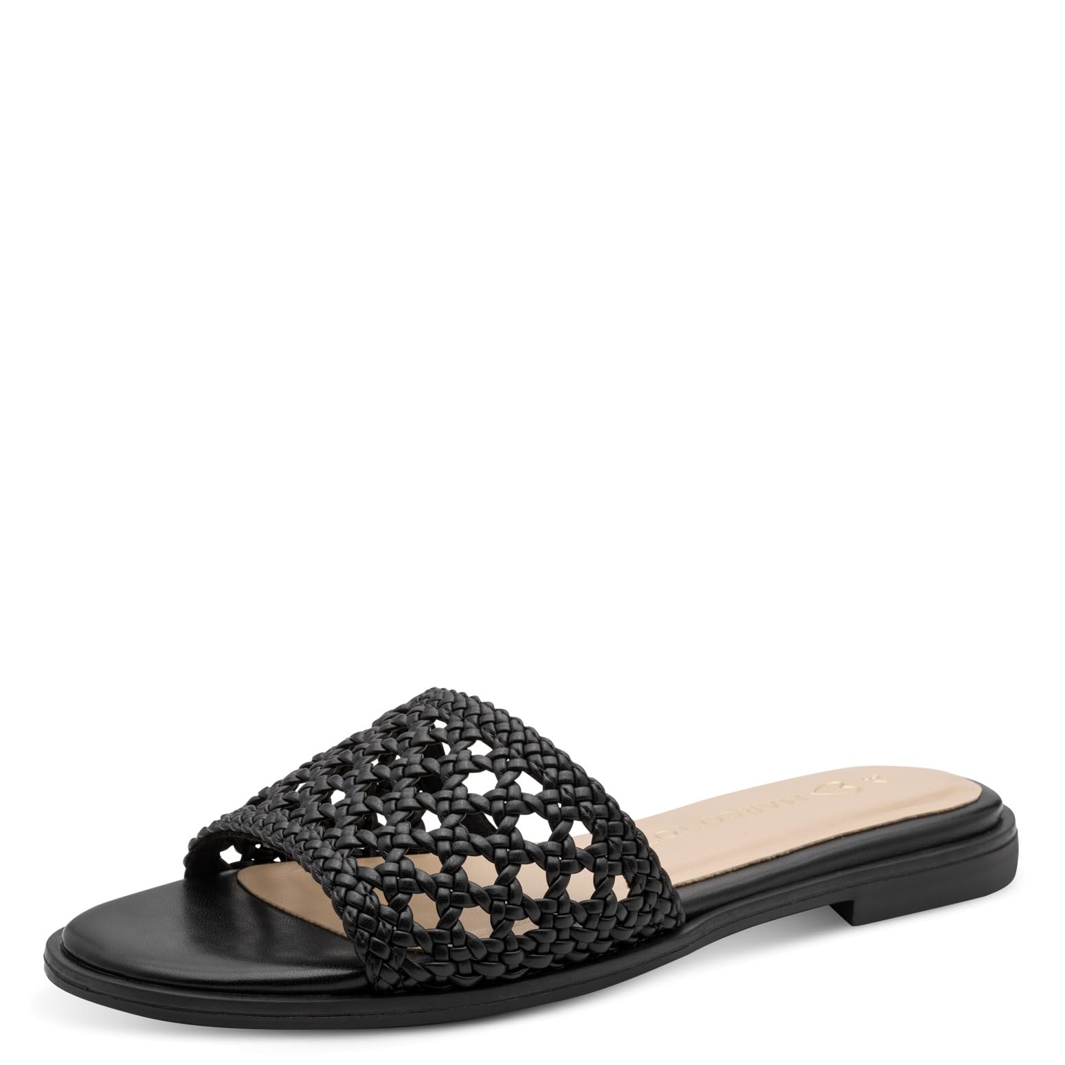 Marco Tozzi Women's Sandal Soft Feel Me Footbed Vegan Soft Lining Vegan, Black (Black), 4.5 UK