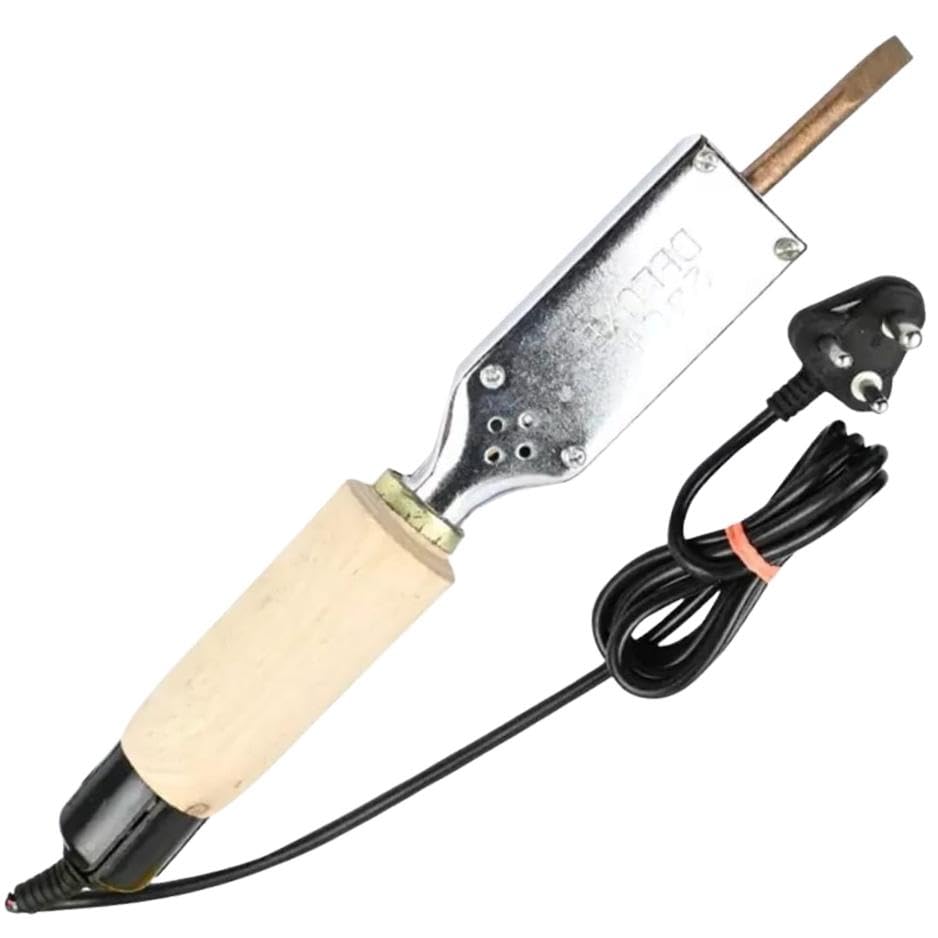 Image of VMTRONIX 240Watt Soldering Iron with Wooden Handle for Heavy Electrical Work | Soldering Machine for Home, Industrial & Electronics Workshop Reparing with Fast Heating & Heat Resistant Handle