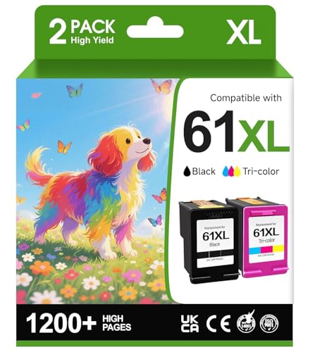 Kolor Expert Remanufactured 61XL Ink Cartridge Replacement for HP Ink...
