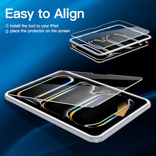 Image of JETech Screen Protector Guard for iPad Pro 11 inch M5 /M4, 2-Pack