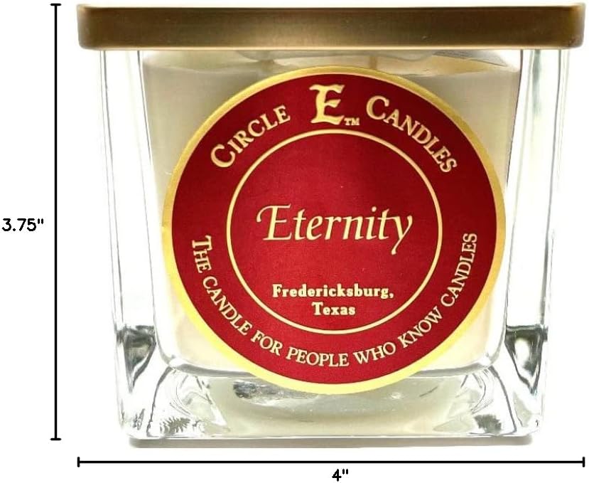 Circle E Candles, Eternity Scent, Medium Size Jar Candle, 22oz, 2 Wicks