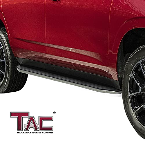 Estribos laterales TAC para SUV, aluminio negro 5.5 pulg miniatura 2