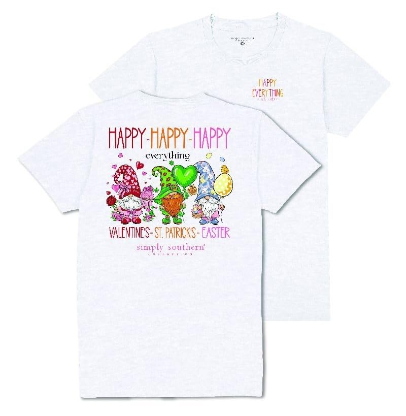 Simply Southern Happy Valentine, Happy St. Patrick's, Happy Easter - Gnomes - Everything - Youth T-Shirt