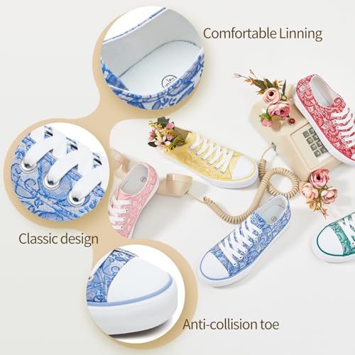 Image of yageyan Womens White Tennis Shoes Low top Canvas Sneakers Women Fashion Shoes for Walking Casual Canvas Comfortable