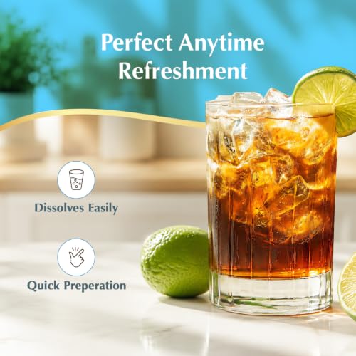 Image of Amazon Brand - Vedaka Lemon Flavoured Instant Tea Premix | Iced Tea | 400 g | Refreshing Lemon Taste | Quick-Mix Convenience | FSSAI Approved