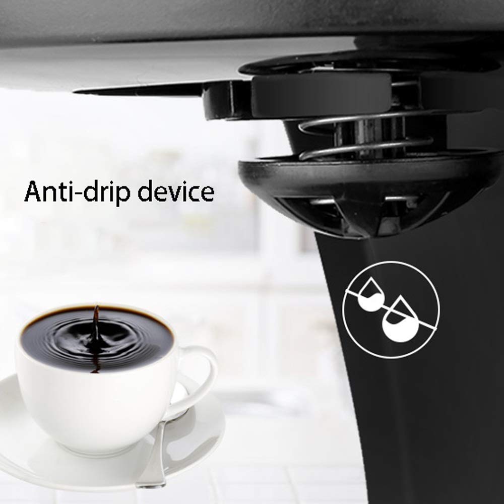 Macchina per Il caffè, Macchina per l'espresso, Macchina per Il caffè e Altre Bevande Automatiche: Nero, plastica, Cappuccino, Americano, Bianco Puro, ECC., 600 W, 600 ml, per Macchina per caffè