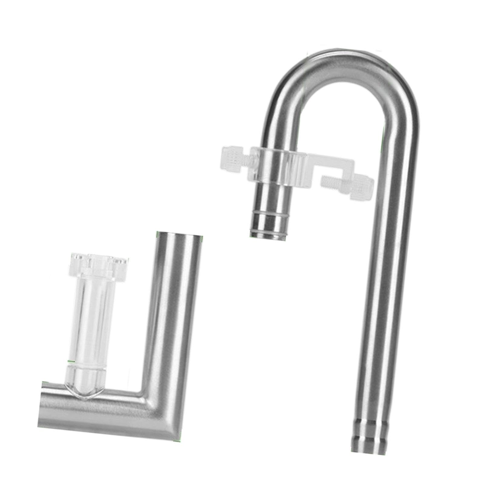 Tubo per Ninfee per Acquari, Rimozione della Pellicola Oleosa, Acquari Piantumati, Facile da Montare, Set di Scarico in Acciaio Inossidabile, Uscita D, 12 Uscita Rimuovere l'olio