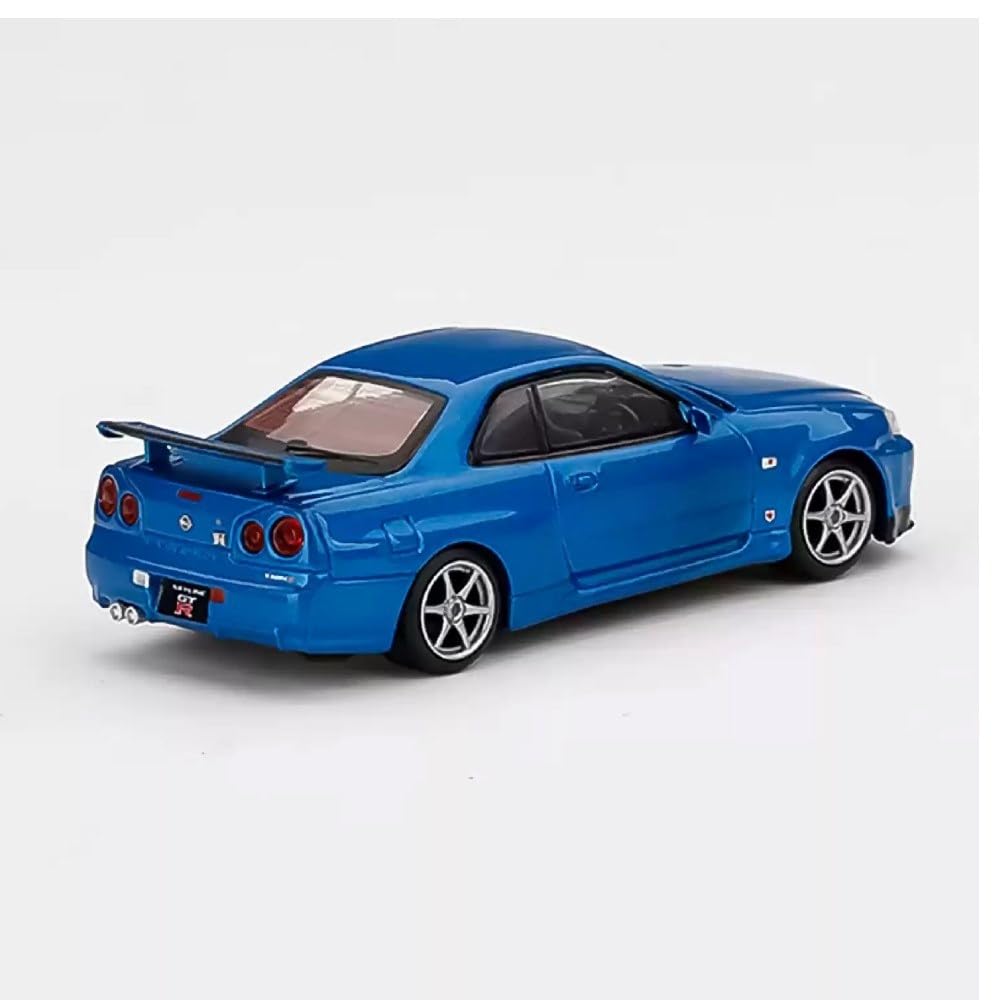 MINI GT 1:64 Nissan Skyline GT-R (R34) V-Spec Bayside Blue