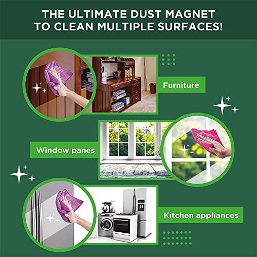 Image of Microfiber Cleaning Cloths for Car and Kitchen | 500 GSM | 40X40CM | All Purpose Softer Highly Absorbent, Wash Cloth for House, Kitchen, Car, Window (Pack of 3)