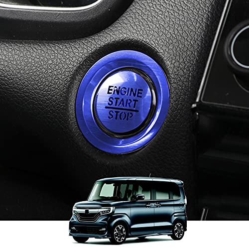 Kakash ホンダ専用高品質 エンジンスタート スターターリング アルミカバー Accord内装カスタムパーツ アクセサリーキズ防止防塵 取り付け簡単 車種専用設計2 pcsセット適合ホンダ オデッセイ RC1 2系N-BOX JF3 4系 フリード GB5 6 ヴェゼル RU系 シビック FC1系 N-WGN JH3 4 CR-V RW1 2