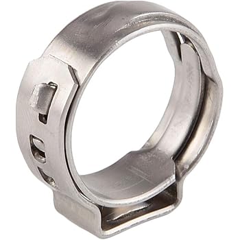 20pcs Pex Cinch Clamp Rings Pex Crimp Rings 1 2 Pex Pipe Tube Stainless Steel Pinch Fitting Tools Clamps Open Diameter 17 5mm Amazon Com