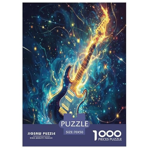 Puzzle de guitarra imposible de 1000 piezas que estimula el entretenimiento creativo en casa