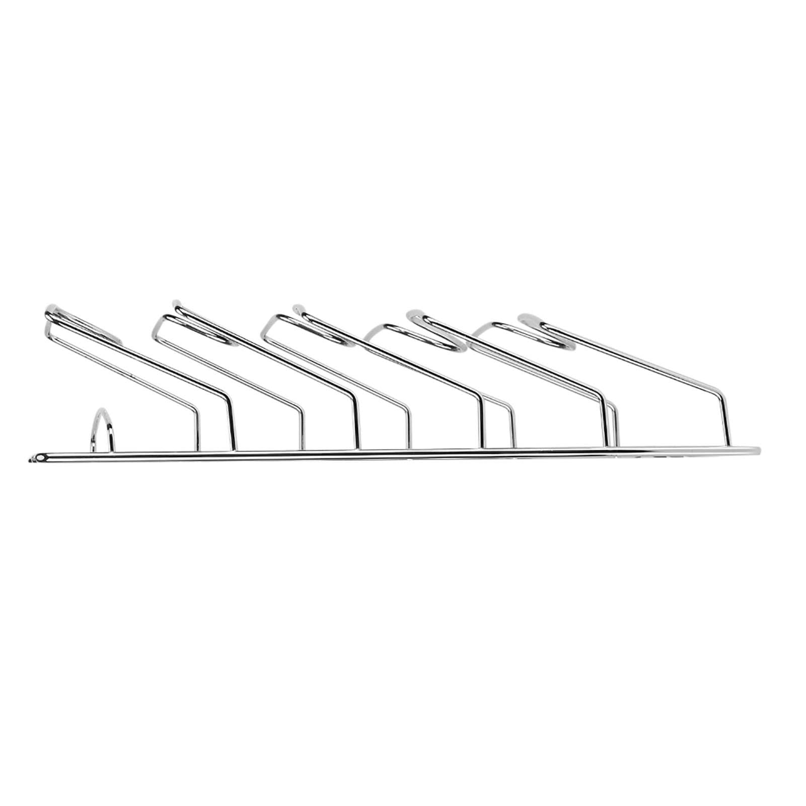 Portapacchi per Coperchi per Pentole, Organizer da Parete per Armadietti da in Ferro Pesante, Portaoggetti per Coperchi per Pentole con Design Salvaspazio, Ideale per la, Argento Cromato,