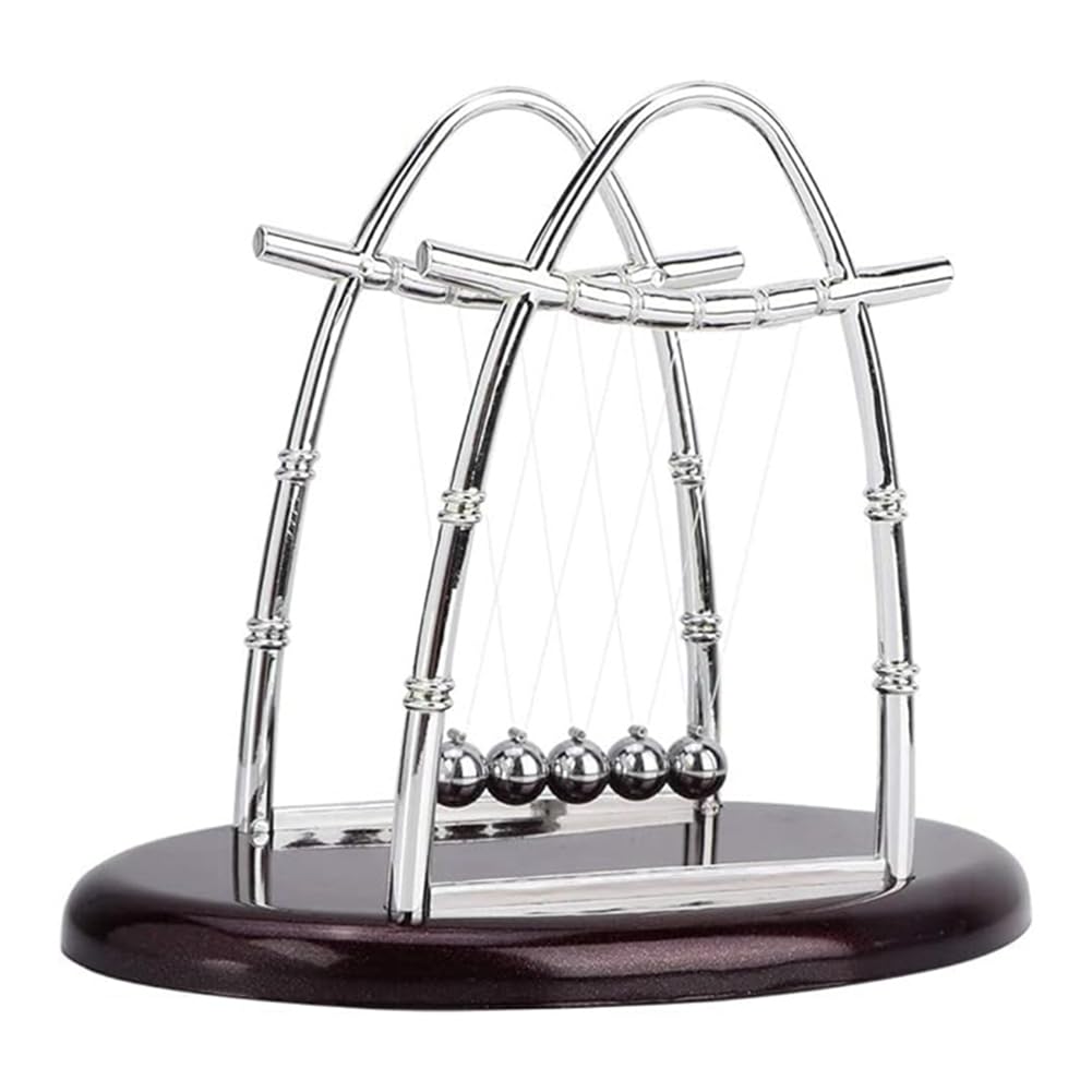 CTRLZS Elliptical 'S Sphere 'S Ball Ornaments Classic Pendulum Balance Balls Motion Desk Toys Swinging Decoration Stress Relief Physic Display