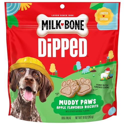 Milk-Bone Dipped Muddy Paws Dog Biscuits 10 Oz. Bag