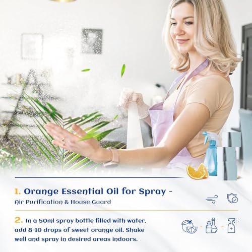 Aceite esencial de naranja 100% natural 33.8 Fl Oz miniatura 3