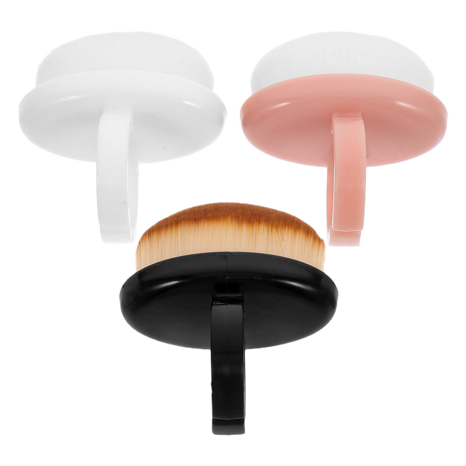 3 Pièces Brosse À Ongles Douce Avec Poils Souples Pinceaux Manucure Dépoussiérant Portable Pour Nettoyage Et Soin Des Ongles