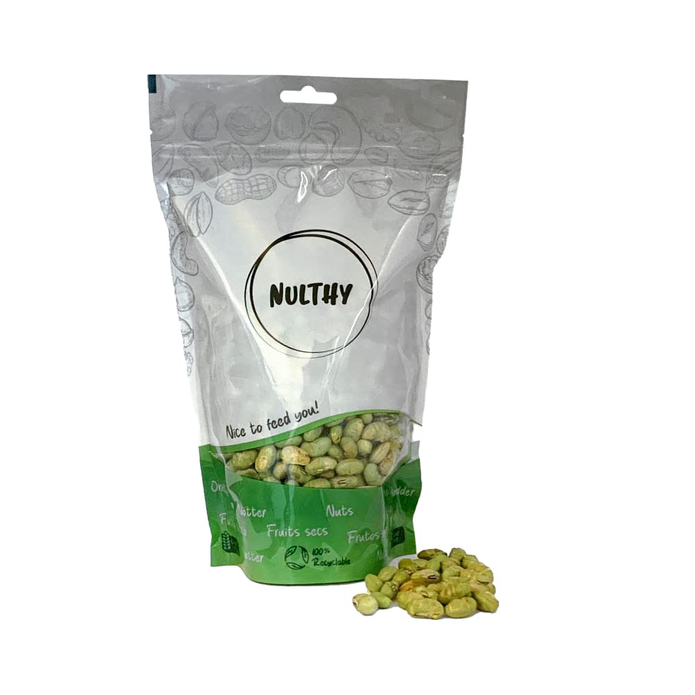 NULTHY - 1Kg Edamame Grillé Sans Sel - Noix Naturelles - Riche En Protéines - Sans Gluten - Vegan