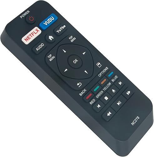 Miniatura 3 de NC278 Reemplazo WINFLIKE Infrared Remote Control Suit para Philips BDP250F7C1 BDP2501F7A NC278UL BDP2501F7C Blu-ray DVD Player