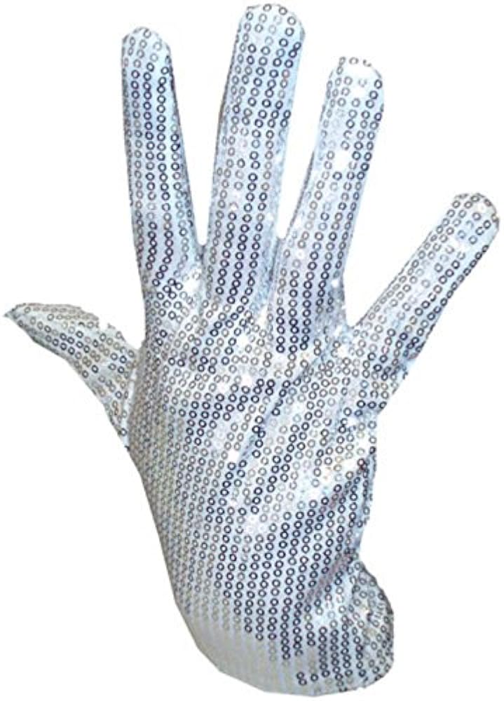 I Love Fancy Dream LTD Handschuh Weiß Rechte Hand Glitzer für Erwachsene Ideal zum Werden der König der Pop. Spielzeug