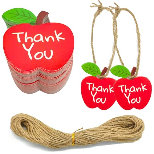 Niuhong 100 Pcs Etiquetas Regalo Etiquetas Con Cordón Yute 20m Linda Etiqueta Artesanal Gracias Papel Embalaje Regalo Regalos Bricolaje Para Cumpleaños Boda Navidad (A)