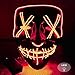 Produktbild LISOPO LED Purge Maske Halloween Masken Fasching Festival Party Cosplay Maske mit 3 Blitzmodi für Halloween Fasching Karneval Partyrot