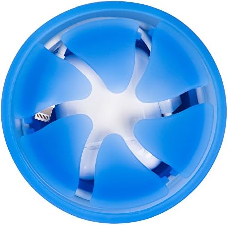 Allsop Digital Innovations 31664 Nest XL Tangle-Free USB Cable and Phone Charger Case/AirPods Organizer fits Earbuds/Earphones, Durable and Compact Storage System, Blue