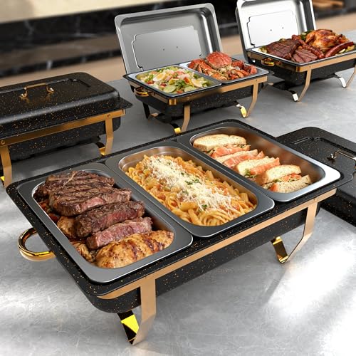 Amhier 9Qt Chafing Dishes for Buffet, 4 Pack